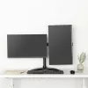 HAGOR HA FS – Laikiklis dviem monitoriams ant stalo, juodas, 38–68 cm (15–27 col.)