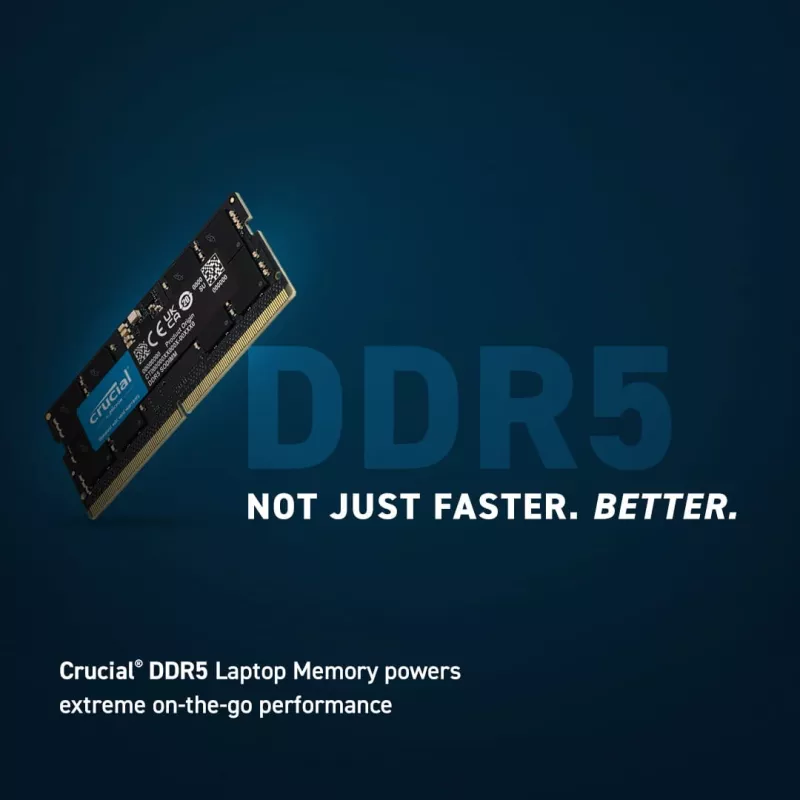 Micron Crucial - DDR5 - Kit - 16 GB: 2 x 8 GB - SO DIMM 262-PIN