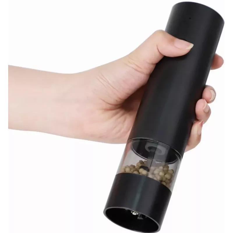 Druskos malūnėlis PROMIS MP34, keraminis peiliukas, reguliuojamas smulkumas, 180 mm, juodas, USB