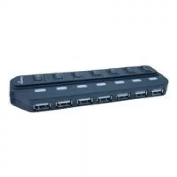 MediaRange MRCS504 USB 2.0 7 prievadų stalinis USB Hub (MRCS504)