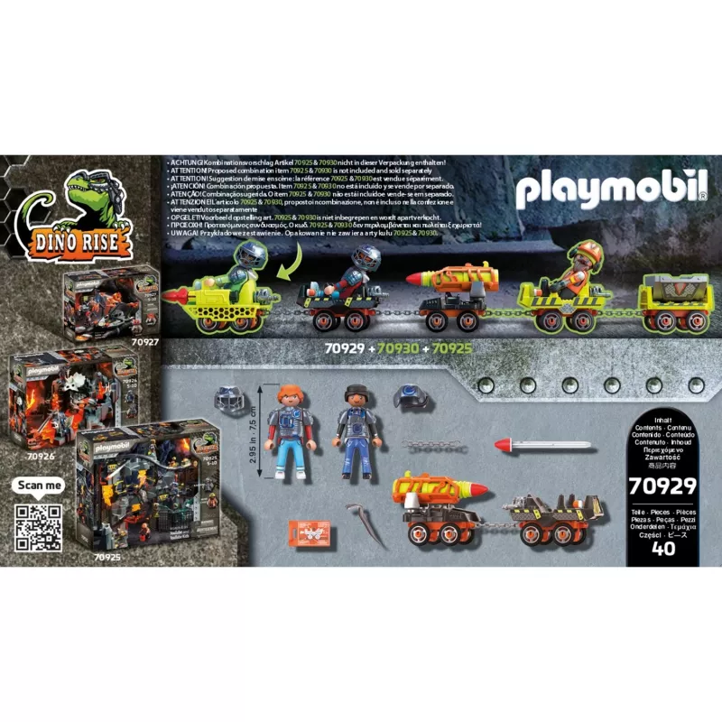 Nuotykių žaidimų rinkinys Playmobil Dinos 70929 Įvairiaspalvis 5–10 m.