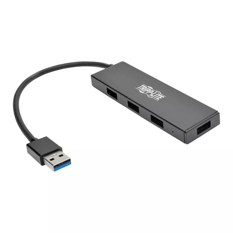 4 prievadų itin plonas nešiojamas USB 3.0 SuperSpeed šakotuvas U360-004-SLIM