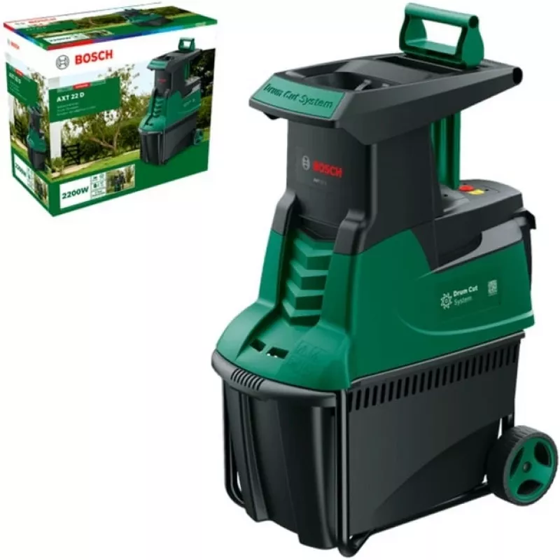 Tylus smulkintuvas AXT 22 D, pjovimo volas, žalia/juoda, 2200 W