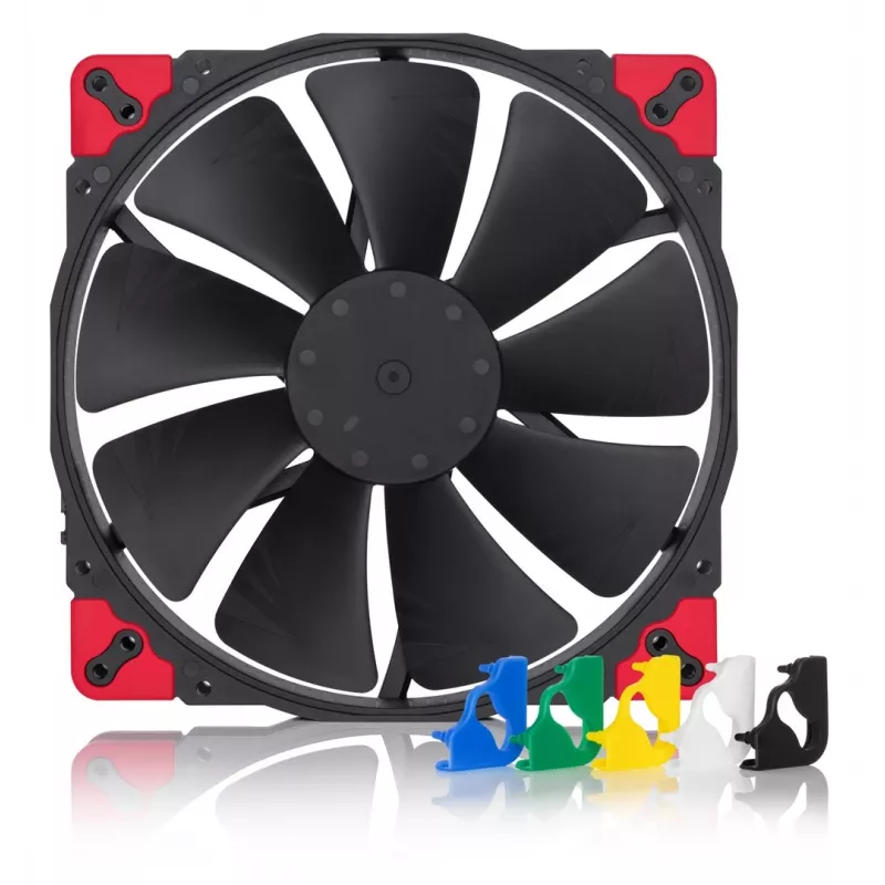 Ventiliatorius Noctua NF-A20 PWM CH.BK.S – 200 mm kompiuterio korpuso ventiliatorius, 12 V, 350–800 RPM, 146,9 m³/h, SSO guolis