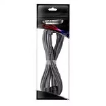 CableMod C-Series Pro jungiamasis kabelis variantas A 90 mm 16 kaiščių į 2×8 kaiščių PCIe anglies
