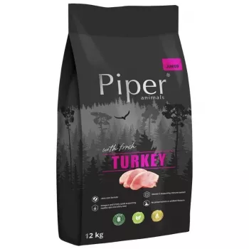 Dolina Noteci Piper Junior su kalakutiena, sausas maistas šunims, 12 kg