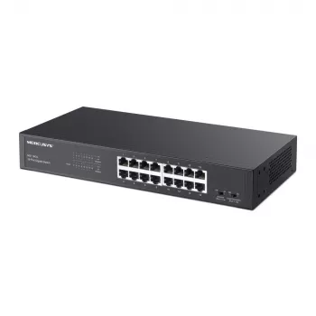 Mercusys MS116GS 16 prievadų Gigabit Ethernet jungiklis (10/100/1000) juodas
