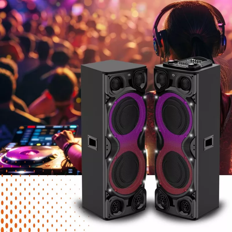 Nešiojamas garsiakalbis Manta SPK1204X800D Minos Pro, juodos spalvos