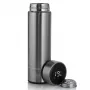 Extralink Smart Travel Mug sidabrinis, termopuodelis su LED ekranu