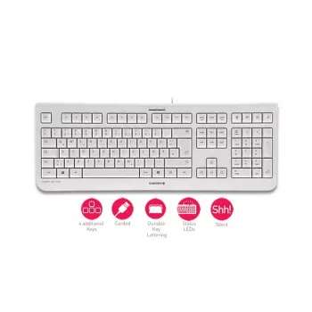 CHERRY KC 1000 klaviatūra namams USB, šveicariškas išdėstymas, pilka