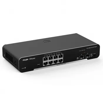 Ruijie Networks RG-NBS3100-8GT2SFP tinklo jungiklis Valdomas L2 Gigabit Ethernet (10/100/1000) Juodas