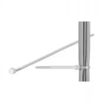 Kabelio raištis standartinis, skaidrus – ilgis 200 mm, plotis 2,5 mm