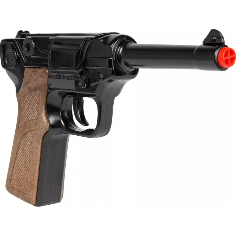 Žaislinis metalinis policijos revolveris Gonher 8 šūviams, modelis 258441