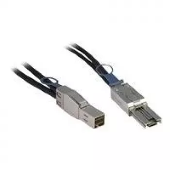 Inter-Tech išorinis SAS kabelis - SAS 12Gbit/s - 36 kontaktų 4x ekranuotas Mini MultiLane (kištukas) į 4x ekranuotą Mini MultiLane SAS (SFF-8088), 26 kontaktų (kištukas) - 1,0 m - juoda (88885007)