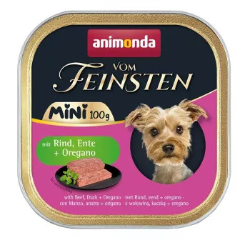 ANIMONDA Vom Feinsten Adult Mini Jautiena, antis ir raudonėlis – šlapias šunų ėdalas – 100g