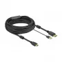 Vaizdo kabelio adapteris DeLOCK 85968 10 m HDMI Type A – DisplayPort + USB Type-A juodas