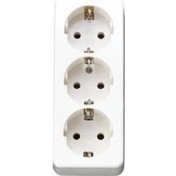 Jung Triple Schuko kištukinis lizdas be įtempimo reljefo, aws 10 S 23 LA WW (10S23LAWW)