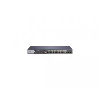 Hikvision DS-3E0528HP-E tinklo jungiklis, nevaldomas Gigabit Ethernet (10/100/1000), PoE palaikymas, mėlynas