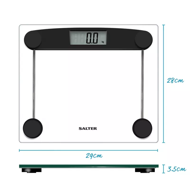 Svarstyklės Salter 9208 BK3R Compact Glass Electronic