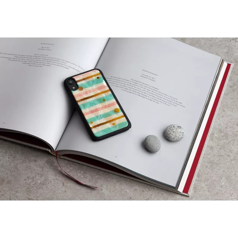 Dėklas iKins iPhone XR apsauginis mėtų juodos spalvos