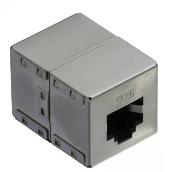 RJ-45 modulinis jungtis VALUE Cat.6 ekranuotas sidabrinis
