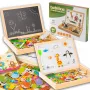 Extralink Toys Dvipusė kreidinė-magnetinė edukacinė lenta