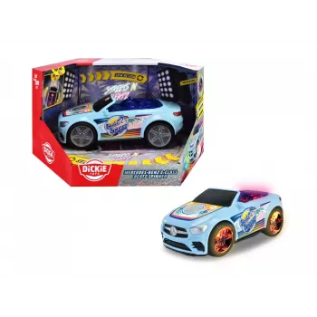 Dickie Toys Mercedes-Benz E-Class Beat Spinner mėlynas – motorizuotas vaikiškas automobilis su muzika ir šviesomis