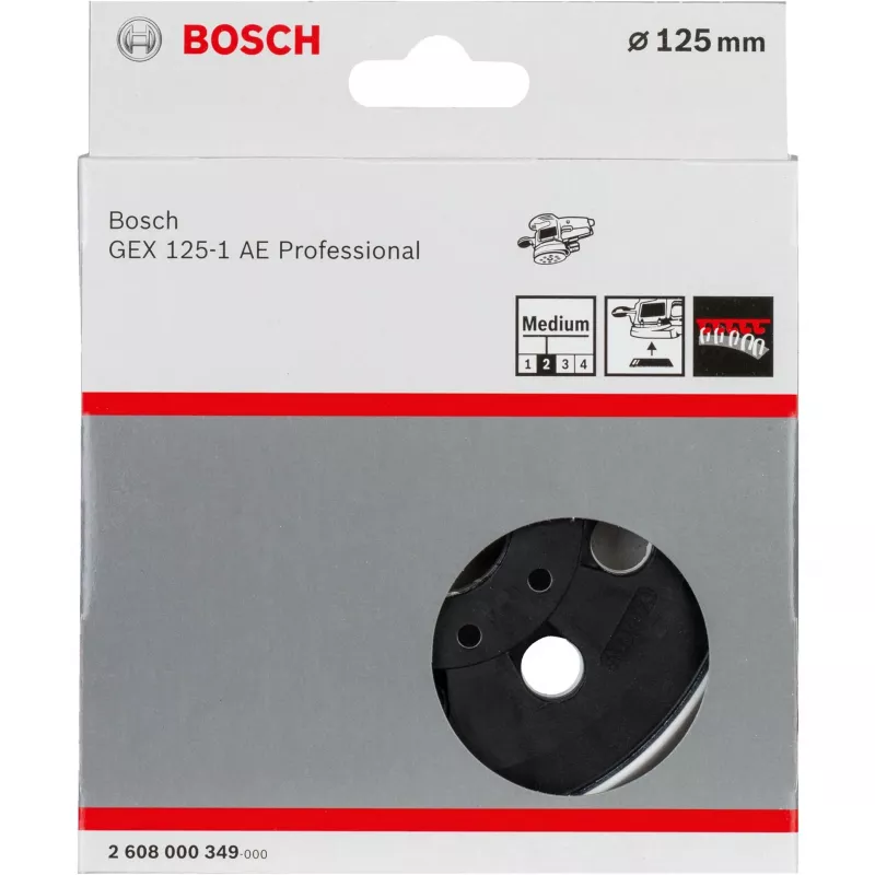 Bosch Accessories 2608000349 Šlifavimo diskas vidutiniškai kietas, 125 mm, tinka GEX 125-1 AE