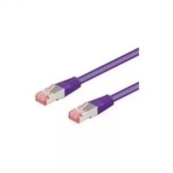 Wentronic Goobay CAT 6 jungiamasis laidas, S/FTP (PiMF), violetinis, 1 m - be halogenų (LSZH), varinis (93536)