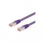 Wentronic Goobay CAT 6 jungiamasis laidas, S/FTP (PiMF), violetinis, 1 m - be halogenų (LSZH), varinis (93536)