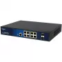 Valdomas 10 prievadų PoE jungiklis ALLNET ALL-SG8610PMJ su 8 PoE+ prievadais ir 2 magistraliniais prievadais