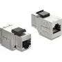 Delock 90835 Keystone modulio sujungimo adapteris RJ45 lizdas – RJ45 lizdas, Cat.6A, ekranuotas, su juodu plastikiniu fiksatoriumi