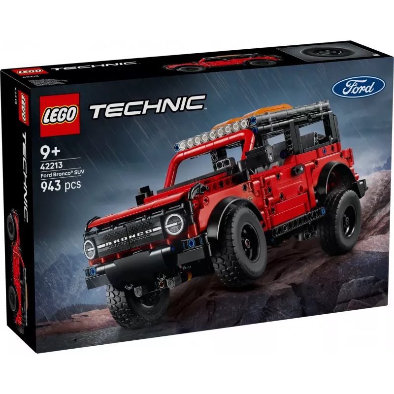 LEGO Technic konstruktorius Ford Bronco Off-Roader 4x4 modelis 42213 — 943 detalės, nuo 9 metų