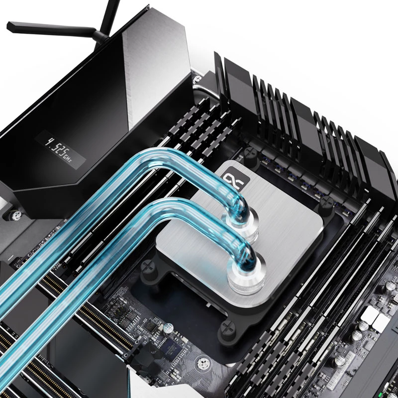 Vandens blokas Alphacool 13444 Sidabrinis 72mm x 72mm x 26,5mm