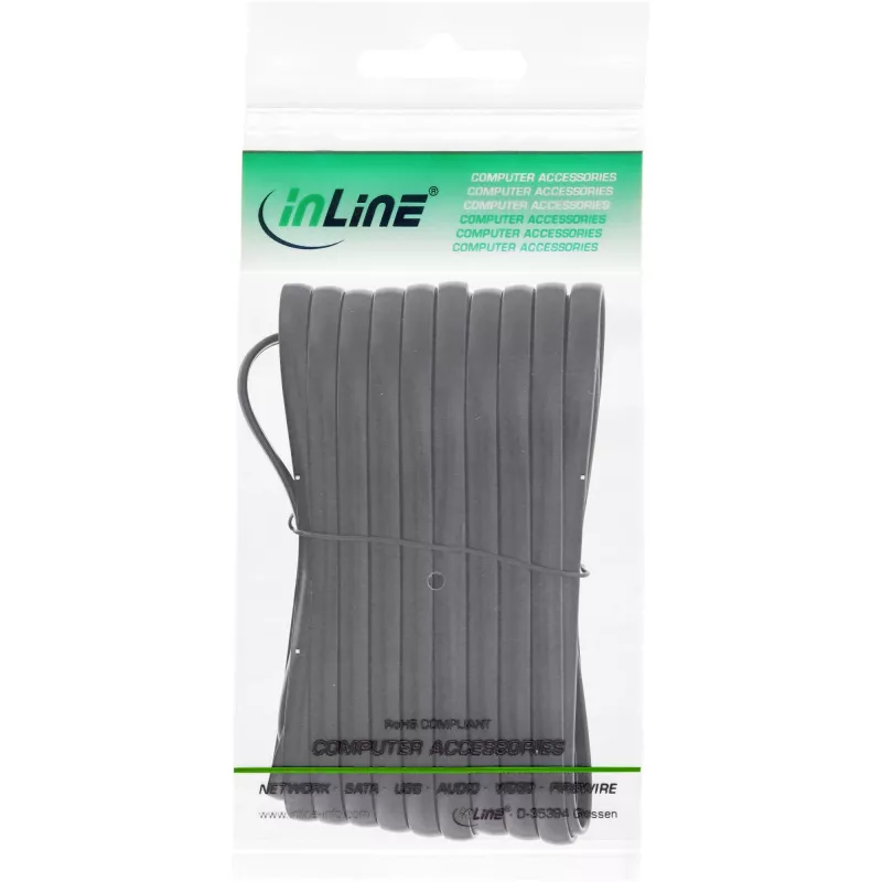 InLine modulinis laidas RJ12 kištukas / kištukas 6P6C 20 m