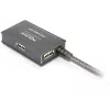 DeLock USB 2.0 prailginimo kabelis su 4 prievadų šakotuvu, 10 m, aktyvus (82748)