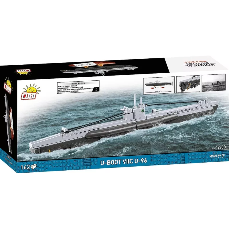 Plastikinis modelis povandeninis laivas Cobi Type VIIC 1:300, rinkinys 4857