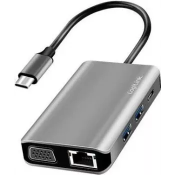 LogiLink USB 3.2 Gen 1 USB-C 7 prievadų dokų stotelė UA0410