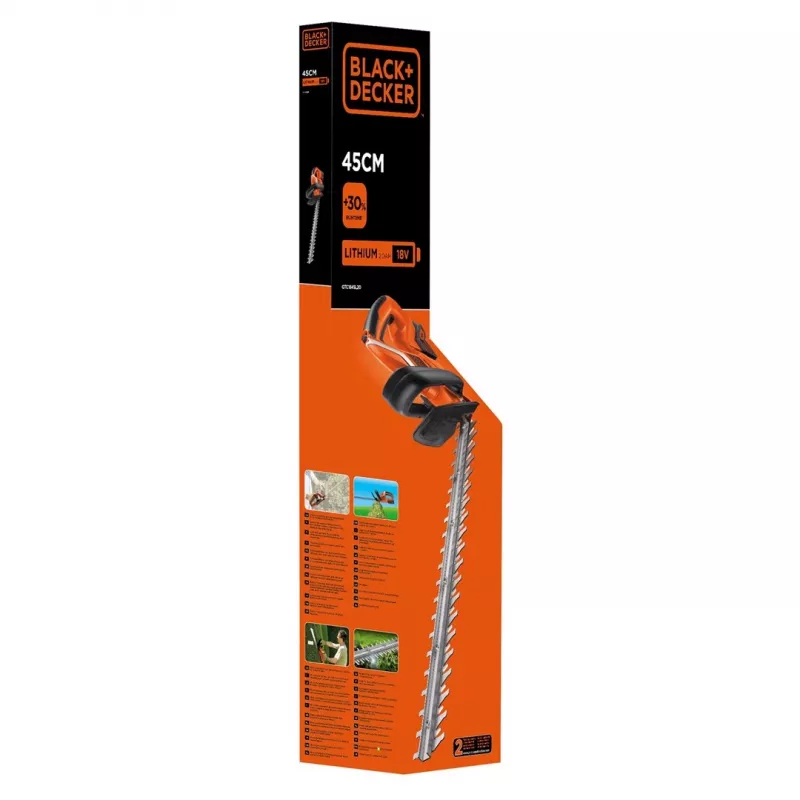 Black & Decker GTC1845L20 akumuliatorinis gyvatvorių žirklių komplektas su dvigubu peiliu, 2600g (B667995)
