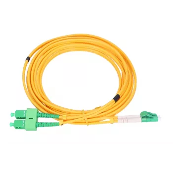 Patchcordas Extralink SC/APC į LC/APC vienmodis dupleksas 9/125 µm 3 mm 5 m