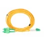 Patchcordas Extralink SC/APC į LC/APC vienmodis dupleksas 9/125 µm 3 mm 5 m