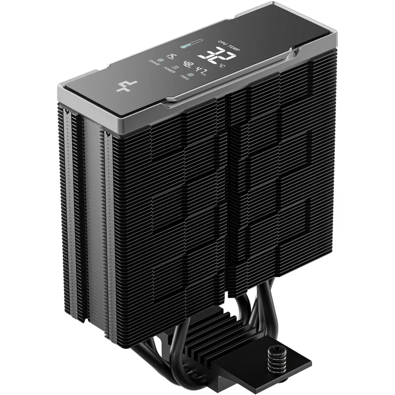 Oro aušintuvas DeepCool AK400 G2 Digital NYX — 120 mm ventiliatorius, maks. slėgis 3.33 mmH2O, 92×132×156 mm, juodas