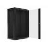 Sieninis tinklo stovas LANBERG WF01-6422-10B, 22U, 19 col., 600x450x1085 mm, plieninis, juodas