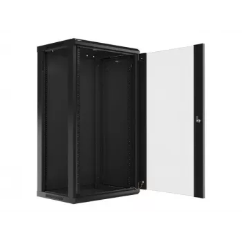 Sieninis tinklo stovas LANBERG WF01-6422-10B, 22U, 19 col., 600x450x1085 mm, plieninis, juodas