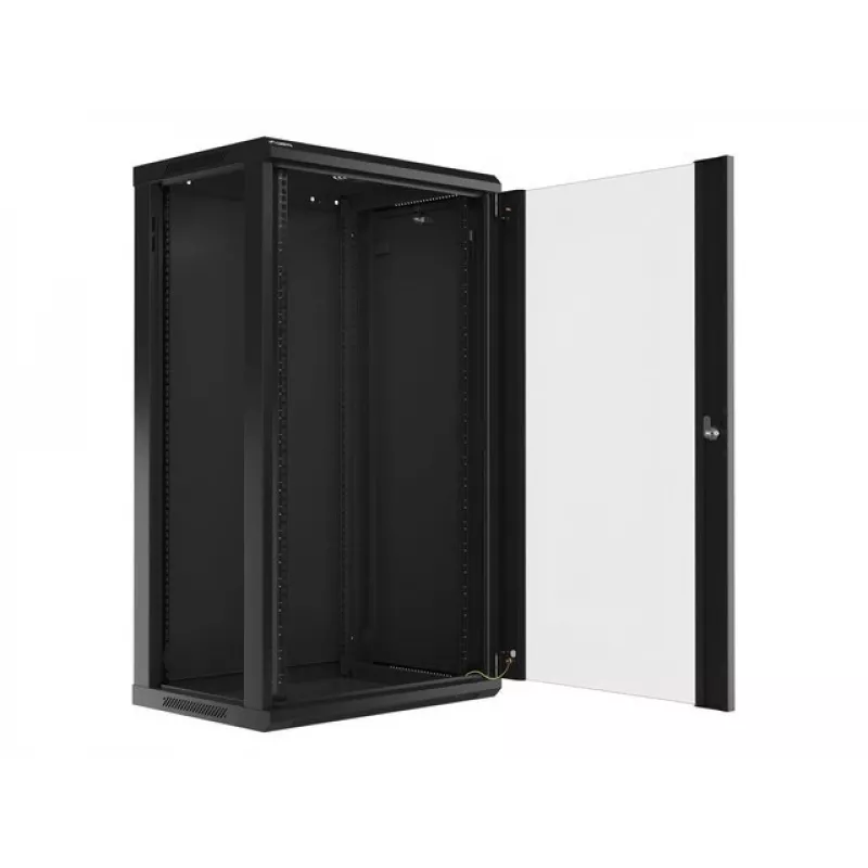 Sieninis tinklo stovas LANBERG WF01-6422-10B, 22U, 19 col., 600x450x1085 mm, plieninis, juodas
