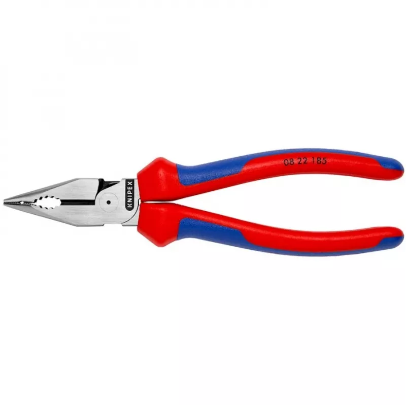 KNIPEX 08 22 185 Adatinės replės, 1,3 cm, 61 HRC, mėlynos/raudonos, 55 mm, 185 mm