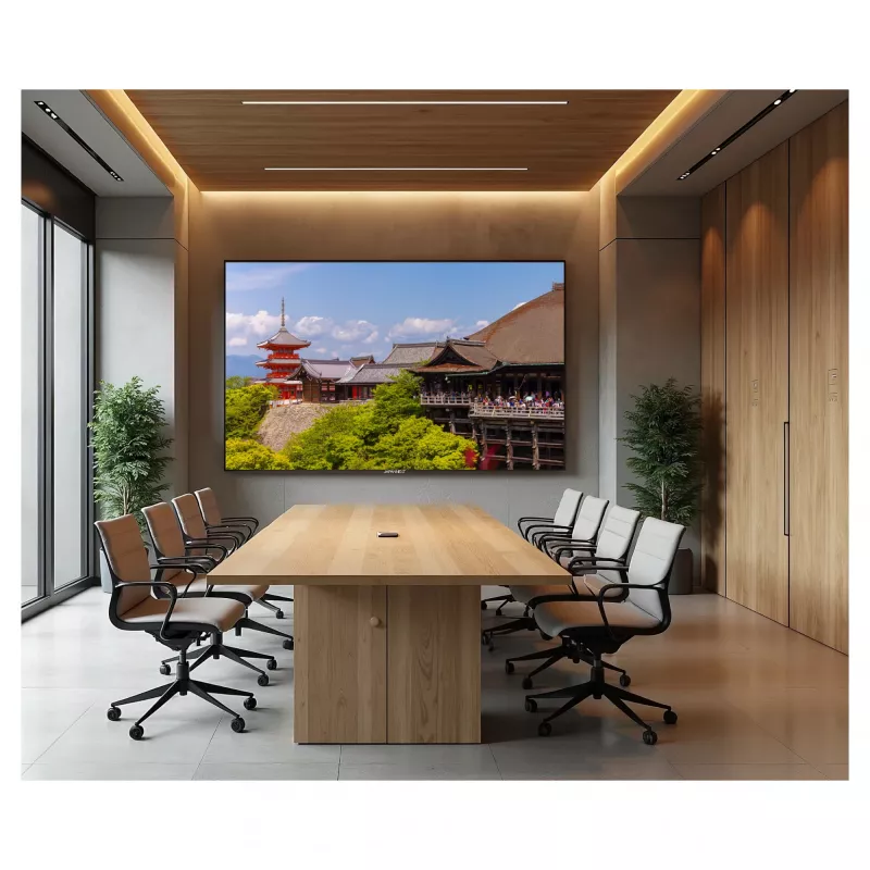 164,0 cm / 65 colių (3840x2160) JAPANNEXT JN-IPS650UHD60F 16:9 IPS 60Hz HDMI USB WLAN Garsiakalbiai Juoda