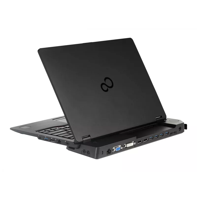 Fujitsu S26391-F1607-L219 prievadų replikatorius Lifebook kompiuteriams, VGA, 6x USB-A/C, užraktas su raktu, 90 W maitinimo blokas, ES