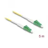 DeLOCK 83232 šviesolaidinis kabelis 5 m LC/APC geltonas 9 µm OS2