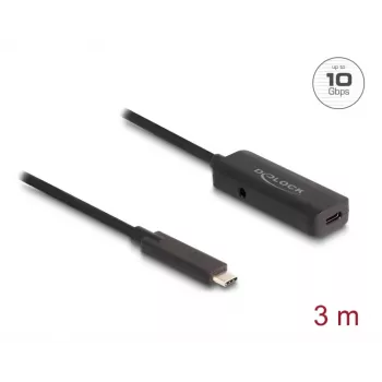 USB C laidas DeLOCK 80027 3m juodas